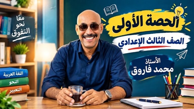 الحصة الأولى الصف الثالث الإعدادي 2027